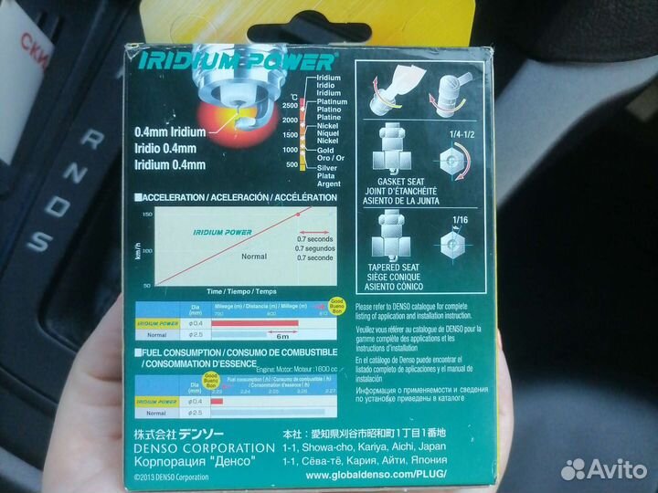 Свечи зажигания иридиевые denso
