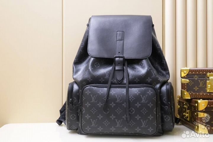 Рюкзак мужской Louis Vuitton Trio чёрный