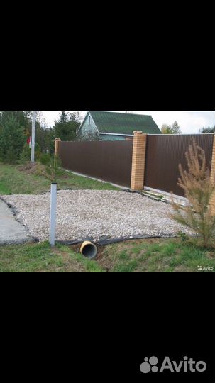 Заезд через канаву на участок