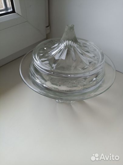 Масленка стекло СССР