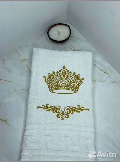 Полотенце банное с вышивкой