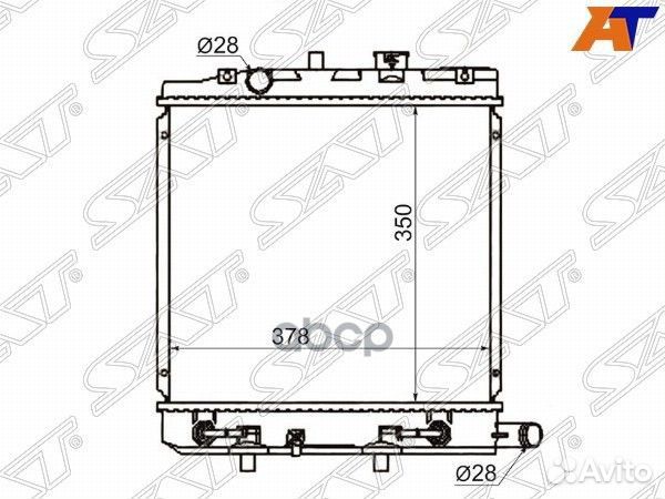 Радиатор Mazda Demio 96-02 / Ford Festiva 96-99