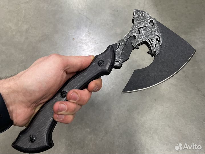 Топор «Барс» с кожаным чехлом