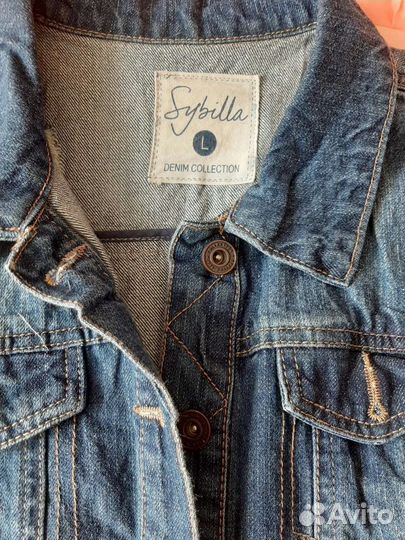 Джинсовая жилетка женская