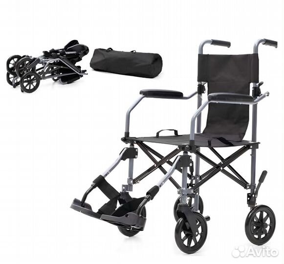 Кресло-каталка инвалидная, складная