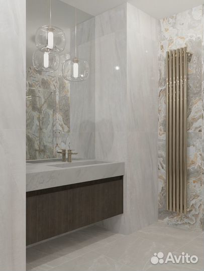 Дизайн проект ванной комнаты