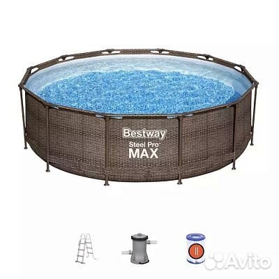 Каркасный бассейн 366х100 Ротанг