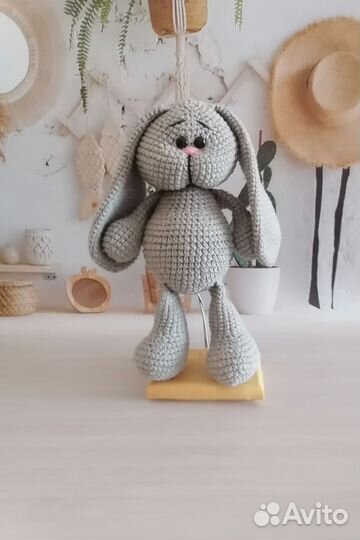 Мягкая игрушка заяц ручной работы