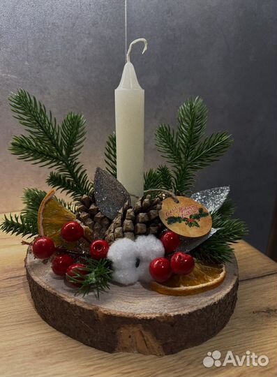 Подсвечник новогодний
