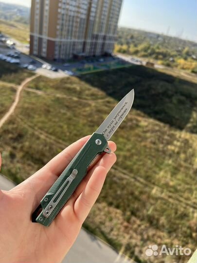 Сувенирный раскладной нож mictotech