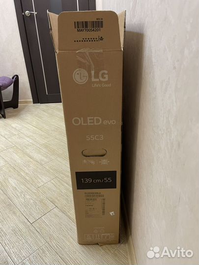 Коробка для телевизора 55 дюймов LG 55 C3