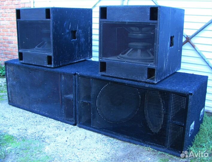 Сабвуферы Pro 7200W 4ш SUB-218 MAG+PBF Нч Колонки