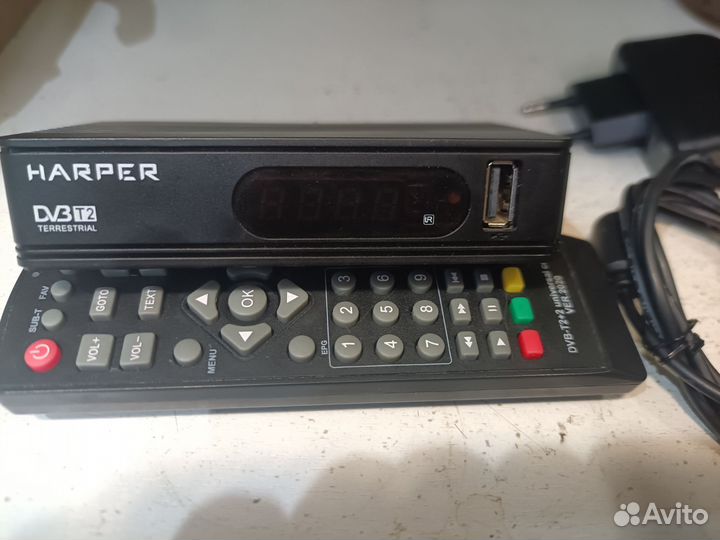 Цифровая тв приставка dvb t2 (20 каналов) Harper