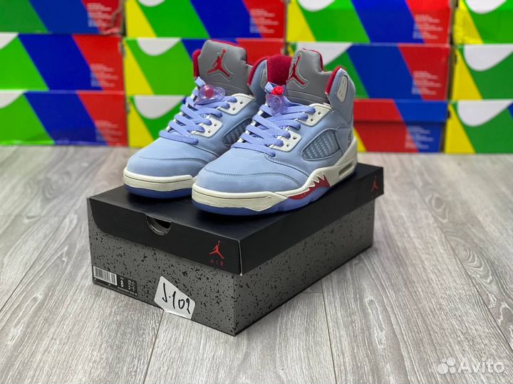 Кроссовки Air Jordan 5 Ice Blue (41-45)