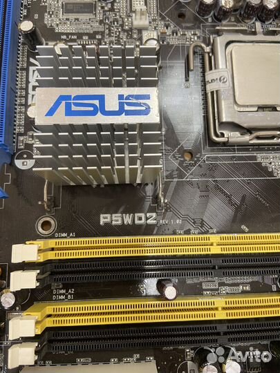 Комплект Материнка asus P5WD2 + Intel 4 641