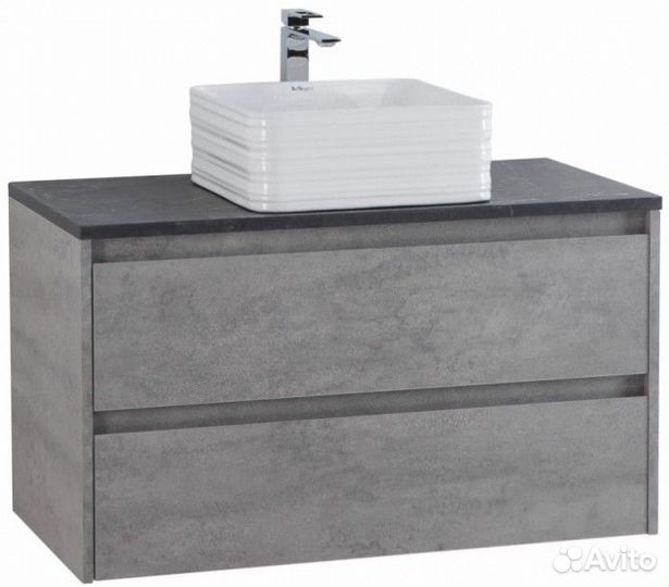 Мебель для ванной BelBagno Kraft-900-S Cemento Grigio