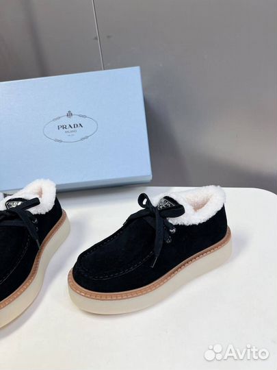 Ботинки женские зимние на меху Prada 36-41