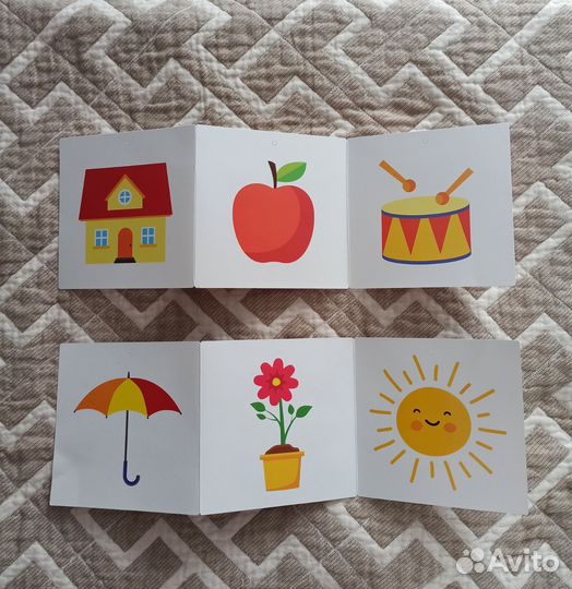 Чёрно-белые карточки для новорожденных