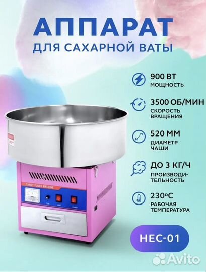 Аппарат для приготовления сахарной ваты