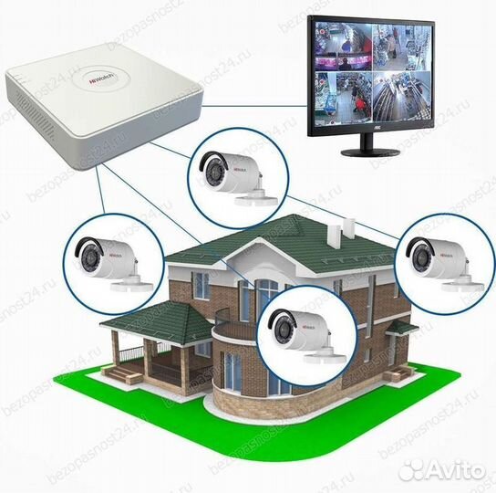 Камера видеонаблюдения с установкой