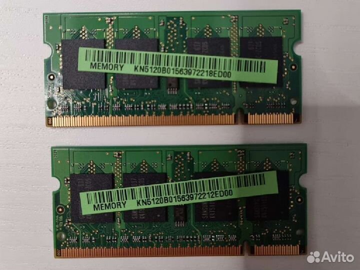 Оперативная память SO-dimm DDR2 Samsung 512MB
