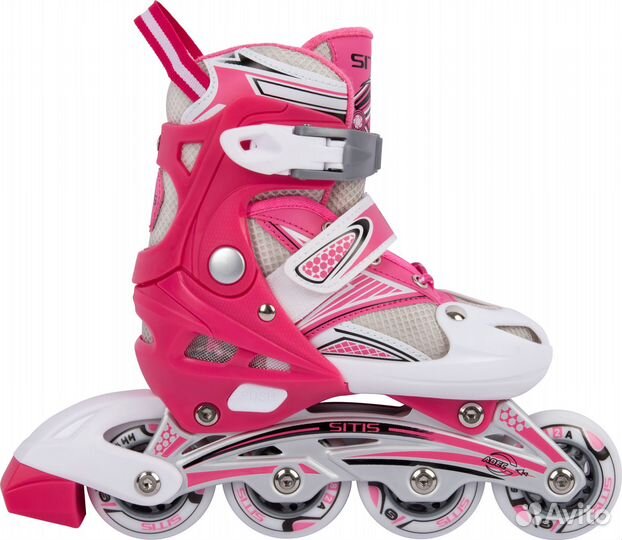 Ролики sitis Polly Pink-White Kra547