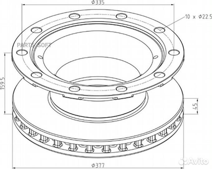 PE automotive 04637900A 046.379-00A диск тормозной