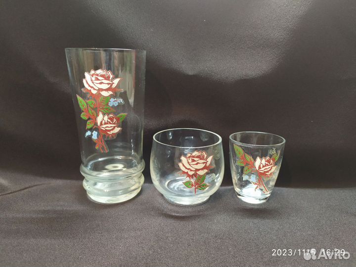 Стаканы бокалы рюмки стекло СССР