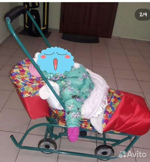 Коляска санки