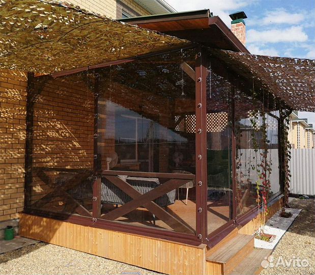 Мягкие окна для беседки