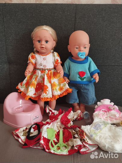 Кукла и пупс с аксессуарами пакетом