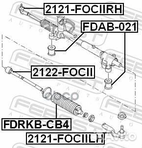 Тяга рулевая 2122focii Febest