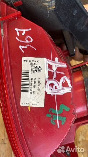 Фонарь левый Volkswagen Touareg