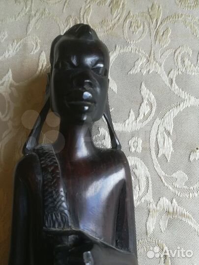 Статуэтка воин из эбенового дерева Африка
