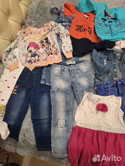 Одежда для девочки 2-6 лет пакетом