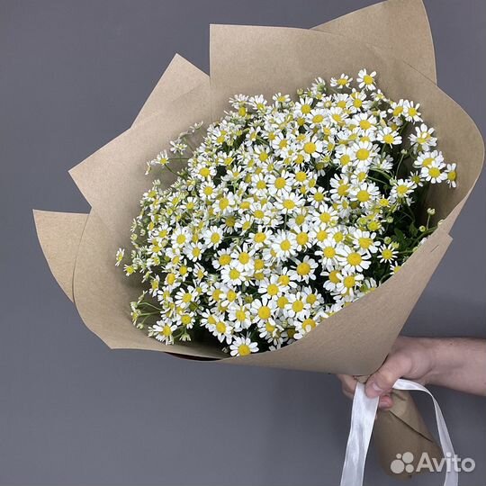 Ромашка букет из диантусов