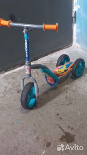 Детский самокат беговел трансформер 2 в 1