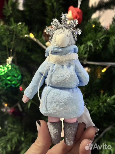 Ватные елочные игрушки