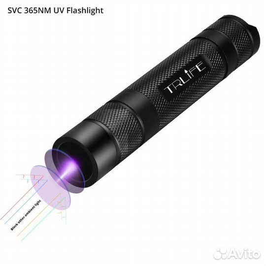 Фонарь ультрафиолетовый 365нм HOT +ст. вуда