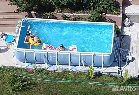 Каркасный бассейн intex бу