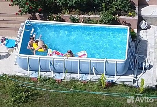 Каркасный бассейн intex бу