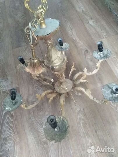 Люстра бронзовая 8кг