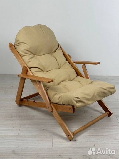 Складное кресло для отдыха, кресло шезлонг из дере
