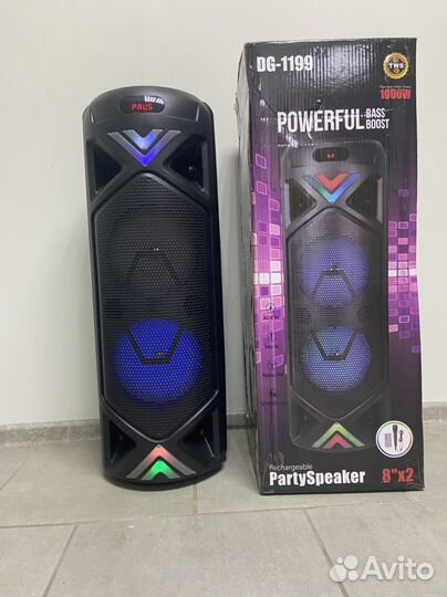 Большая портативная колонка 100ватт
