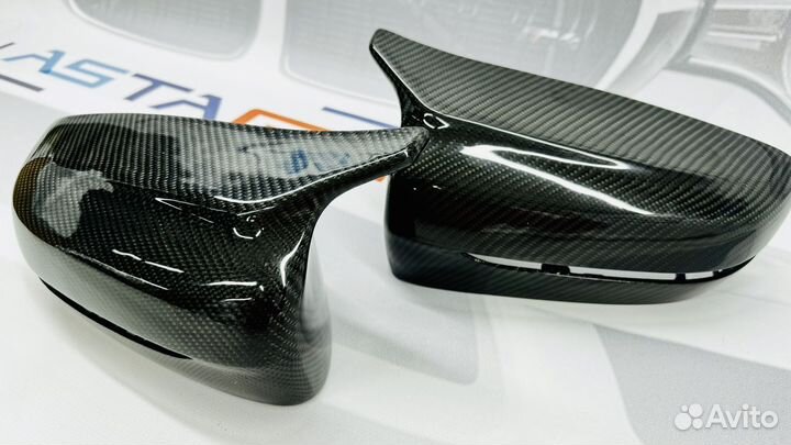 Накладки зеркал BMW G14 G15 G16 в стиле M8 карбон