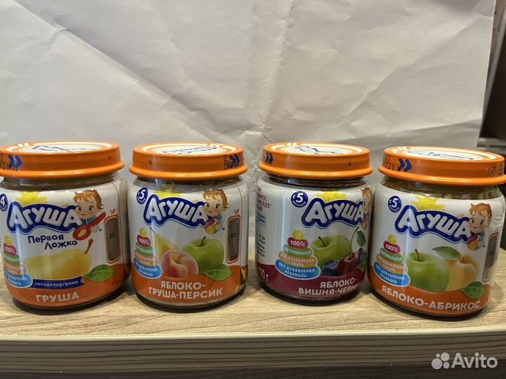 Фруктовое пюре агуша