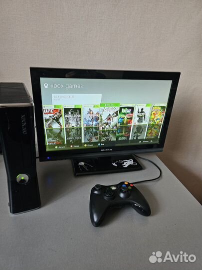 Xbox 360 slim прошитый 250gb 37 игр freeboot