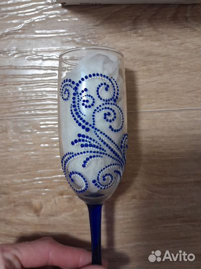 Фужеры для шампанского 4штуки