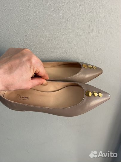 Балетки натуральная кожа 36