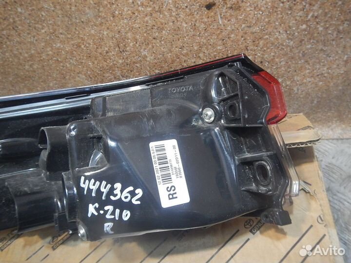 Фонарь задний правый, Toyota (Тойота) -corolla 210